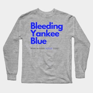 Bleeding Yankee Blue Basic Design Long Sleeve T-Shirt